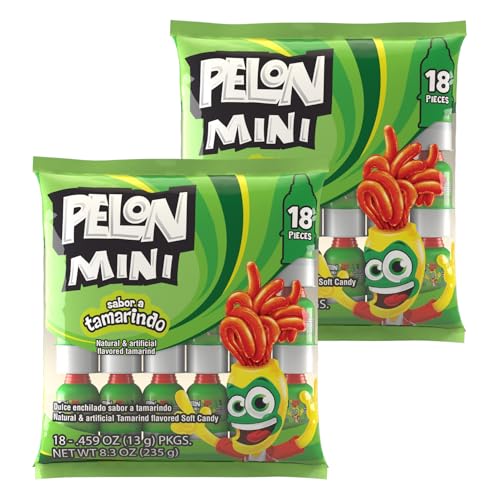 Pelon Pelo Rico Mini Tamarind Candy, 0.45 oz (Pack of 36)