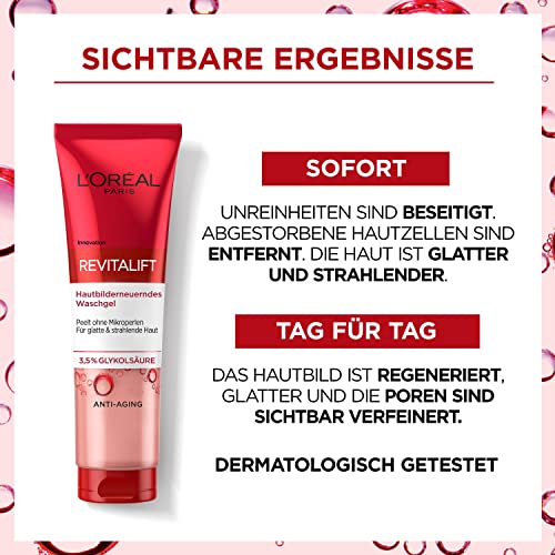 L'Oréal Paris Hautbilderneuerndes Waschgel mit 3,5% purer Glykolsäure, Anti-Aging Gesichtsreinigung für einen… - Image 6