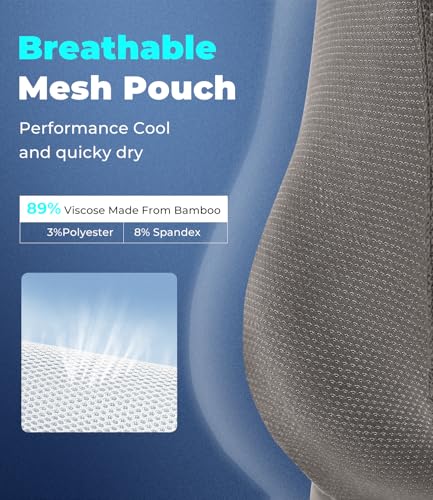 BAMBOO COOL Mens Trunks Underwear Performance Breathable Mesh Fly Zone Moisture-Wicking(4 Pack)3