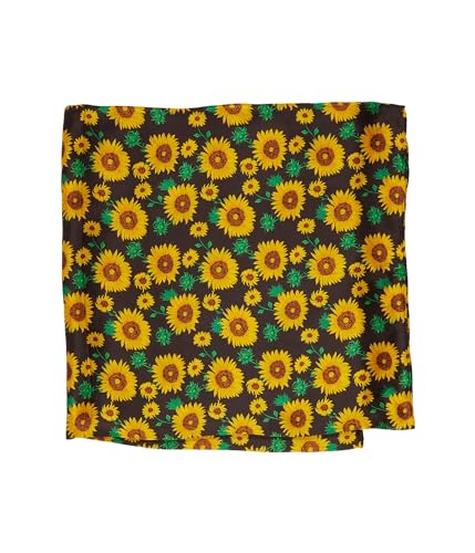 M&F Western Products 100% Silk Sunflower Print Wild Rag, 33" x 33"2