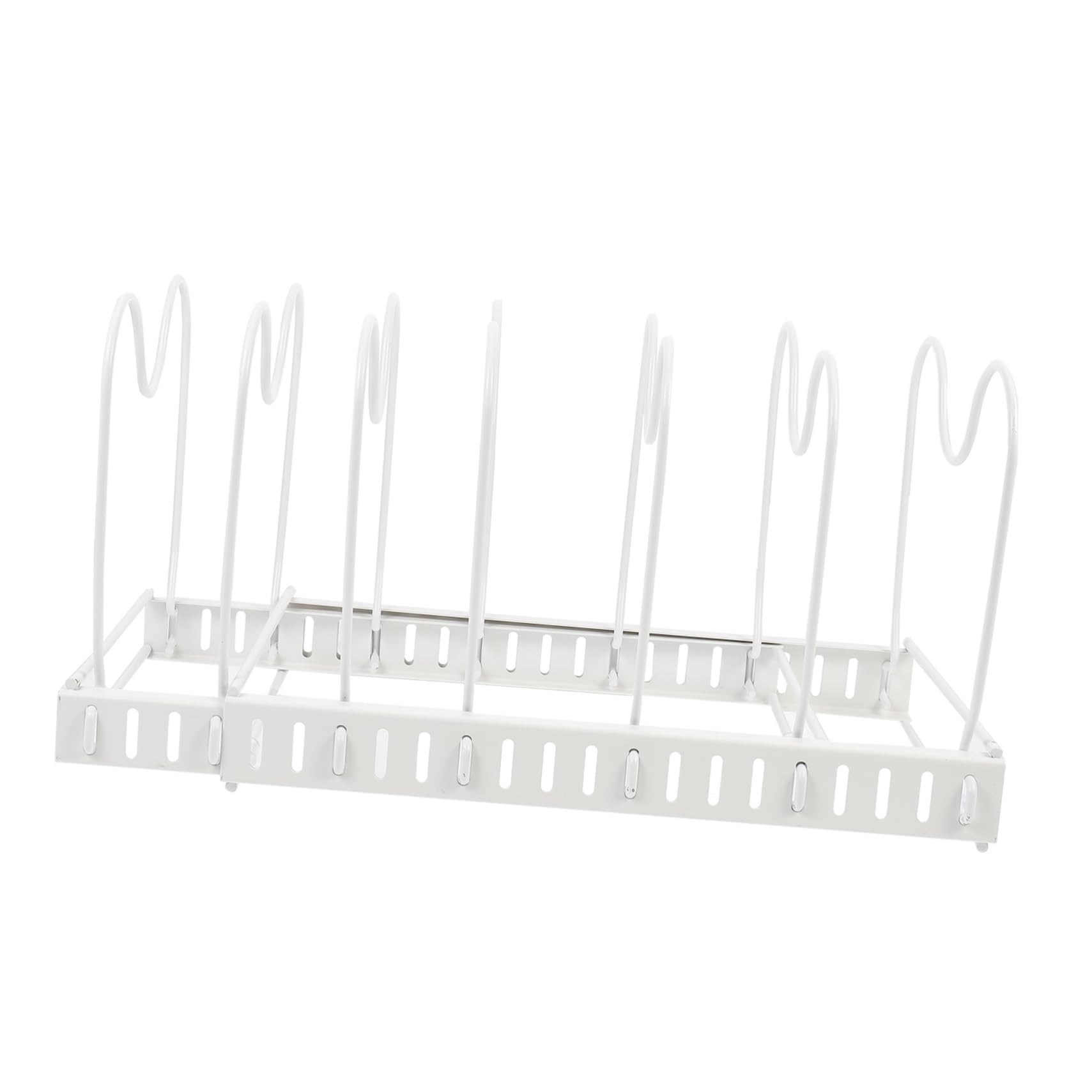 OUNONA Telescopic Pot Lid Stand Rack Sturdy Metal Holder for Kitchen Organization and Design for Space Saving Storage of Pots and Pans Easy to Use and Maintain