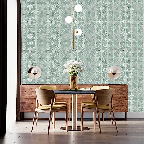 Image of White Square Texture Self Adhesive Wallpaper Peel & Stick, Waterproof, Scratch Resistant 41cm x 244cm