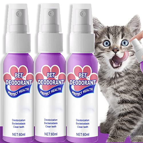 Petry Oral Spray - Petry Teeth Cleaning Spray for Dogs & Cats, Pet Breath Freshener Spray Care Cleaner, Pet Bad Breath Treatment (3 Pcs)