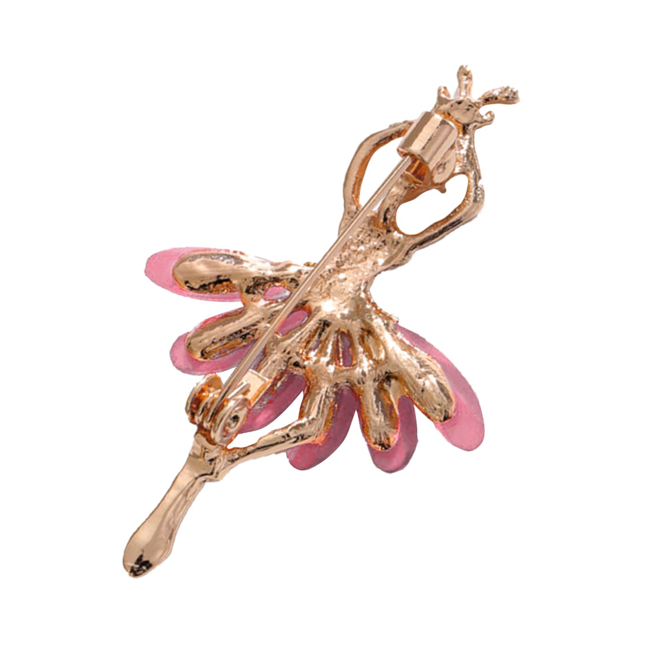FAIRYGATE Gold Pin for Dress Brooch Crystal Pins Badge Enamel Lapel Brooches for Women Jewelry Decoration for Birthday Dating Party Anniversary UC31 — view 3