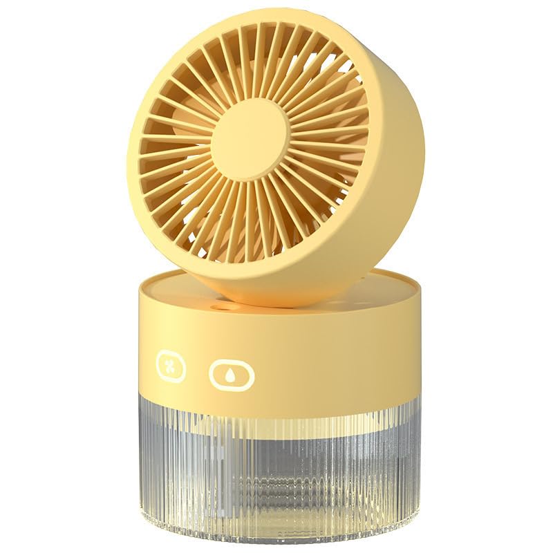 Ventilateur de bureau pliable Ice Dance avec veilleuse intégrée pour table