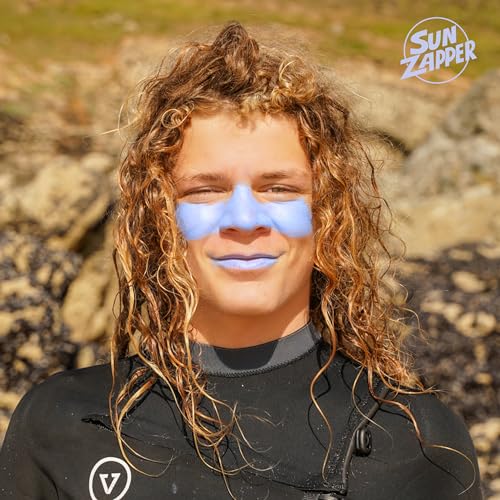 5. Bild von Sun Zapper Zinkoxid-Mineral-Sonnenschutzstift (Rosa, Blau, Grün, Gelb) SPF 50+ Wasserfest für Gesicht & Körper, Erwachsene, Kinder, 4er-Pack Breitspektrum-Farbsonnenschutz - Sonnencreme aus Australien