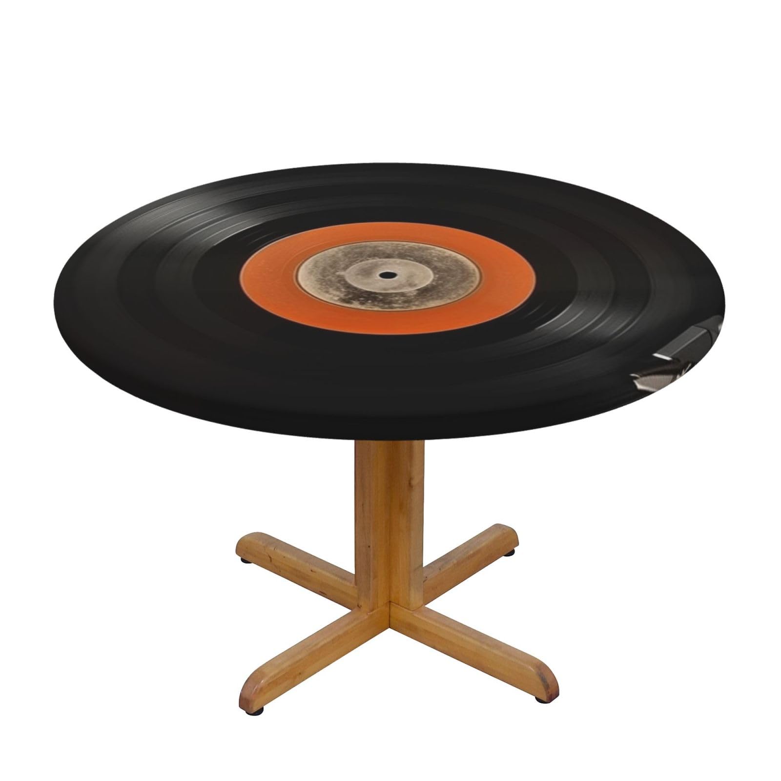 Amazon.com: AoRom Vintage Vinyl Record Printed Round Table Cover