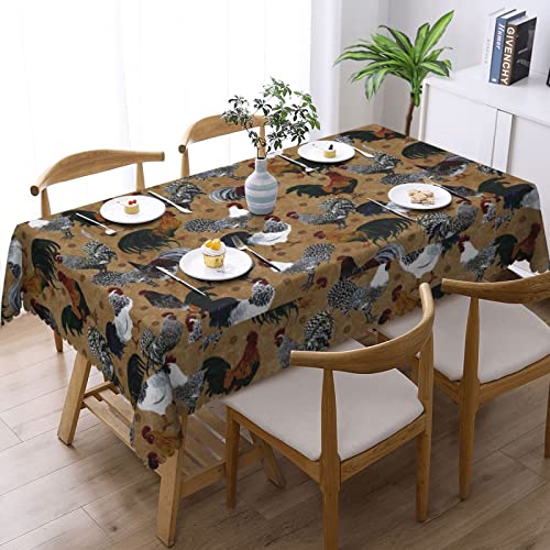 Nappe dentelle coq et poule en polyester de qualité supérieure