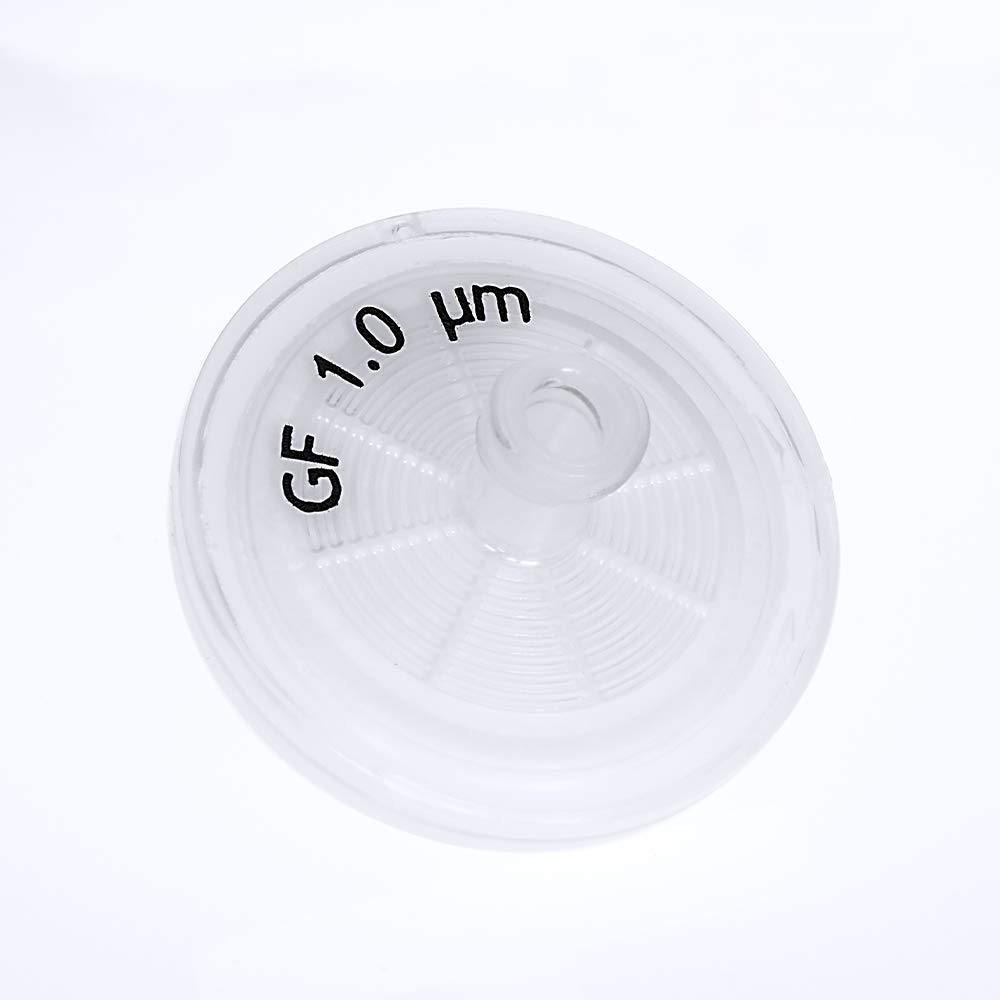 GVS Filtertechnologie, Spritzenfilter, Abluo, 33 mm, Glasfasermembran, 1,0 µm, PP-Gehäuse, 10er-Packung