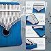 Kalimba Thumb Piano,YUNDIE Portable 21 Keys Mbira Finger Piano with Tune Hammer and Study Instruction,Musical Instruments Gift for Kid Adult Beginners Professional(Blue)