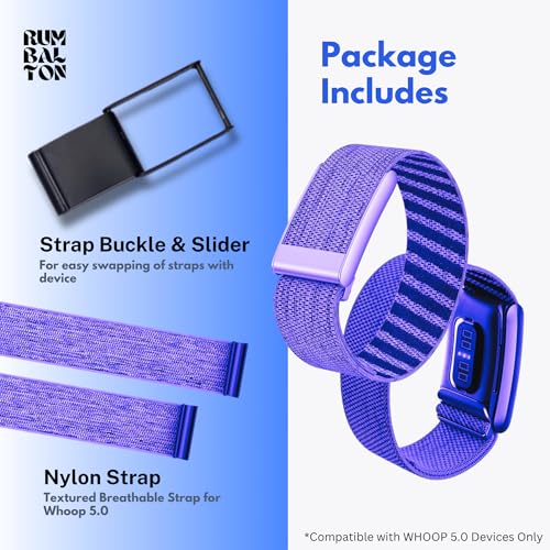 Image of Nylon Strap Compatible with Whoop 5.0 Band Strap - Durable, Adjustable Fitness Tracker Strap | Breathable, Comfortable Bands for Workout, Sleep, and Health Monitoring (Device Not Included) (Desert White)