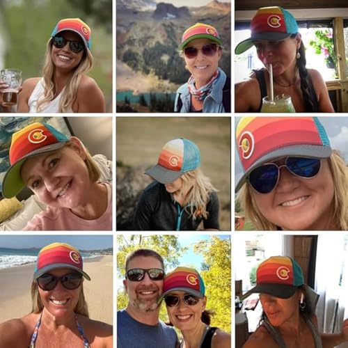 Colorado Trucker Hats for Men & Women - Custom Sunset Fader Style with Snapback, Versatile & Conscious Outdoor Cap3