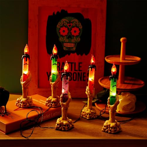 Decoraciones de Halloween LJLNION luces de exterior e interior para terrazas 5