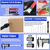 105 PCS 3D Printer Tools Kit, 3D Printing Accessories with Cleaning Tool, Deburring Tool, Pliers,Cutting Mat,Tweezers,Ruler and Other 3D Printing Accessories for Finishing, 3D Print Removing, Cleaning - Image 6
