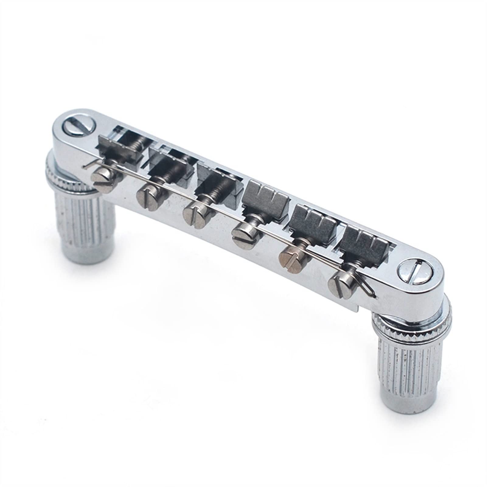 Accesorio repuesto puente Un Conjunto De 12 Cuerdas Saddle Tune-O-Matic Puente Para La Guitarra Eléctrica Chrome