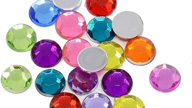 100 Strass Cabochons Pointus Transparent 3x2mm - Pour Création Bijoux, Décorations, DIY
