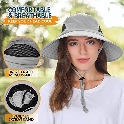 Einskey Sun Hat For Men/Women, Waterproof Wide Brim Bucket Hat Foldable Boonie Hat For Fishing Hiking Garden Safari Beach #TOP4
