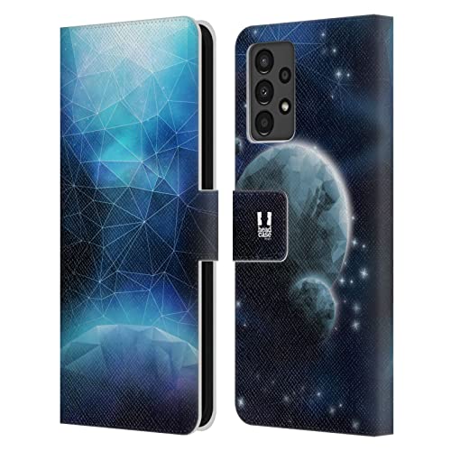 Funda de libro Samsung Galaxy A13 con estampado del universo y compartimento billetero