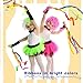 24 Pack Rainbow Dance Streamers Dance Rainbow Streamers Ribbons Rhythm Rainbow Streamer for Girls Princess Party Supplies