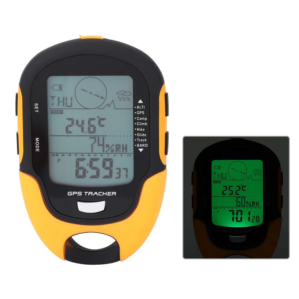 GPS,Navigation Portable USB Rechargeable avec Baromètre Altimètre Numérique pour Randonneurs Alpinistes Campeurs de Nuit