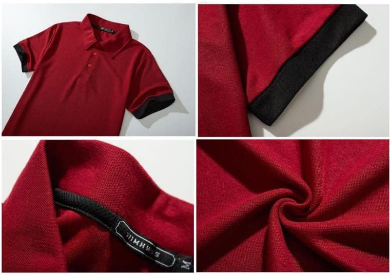 メンズ コットン ポロシャツ|グロック|3Dプリント 襟ボタン デザイン スポーツカジュアル 半袖 通勤 アウトドア [並行輸入品]