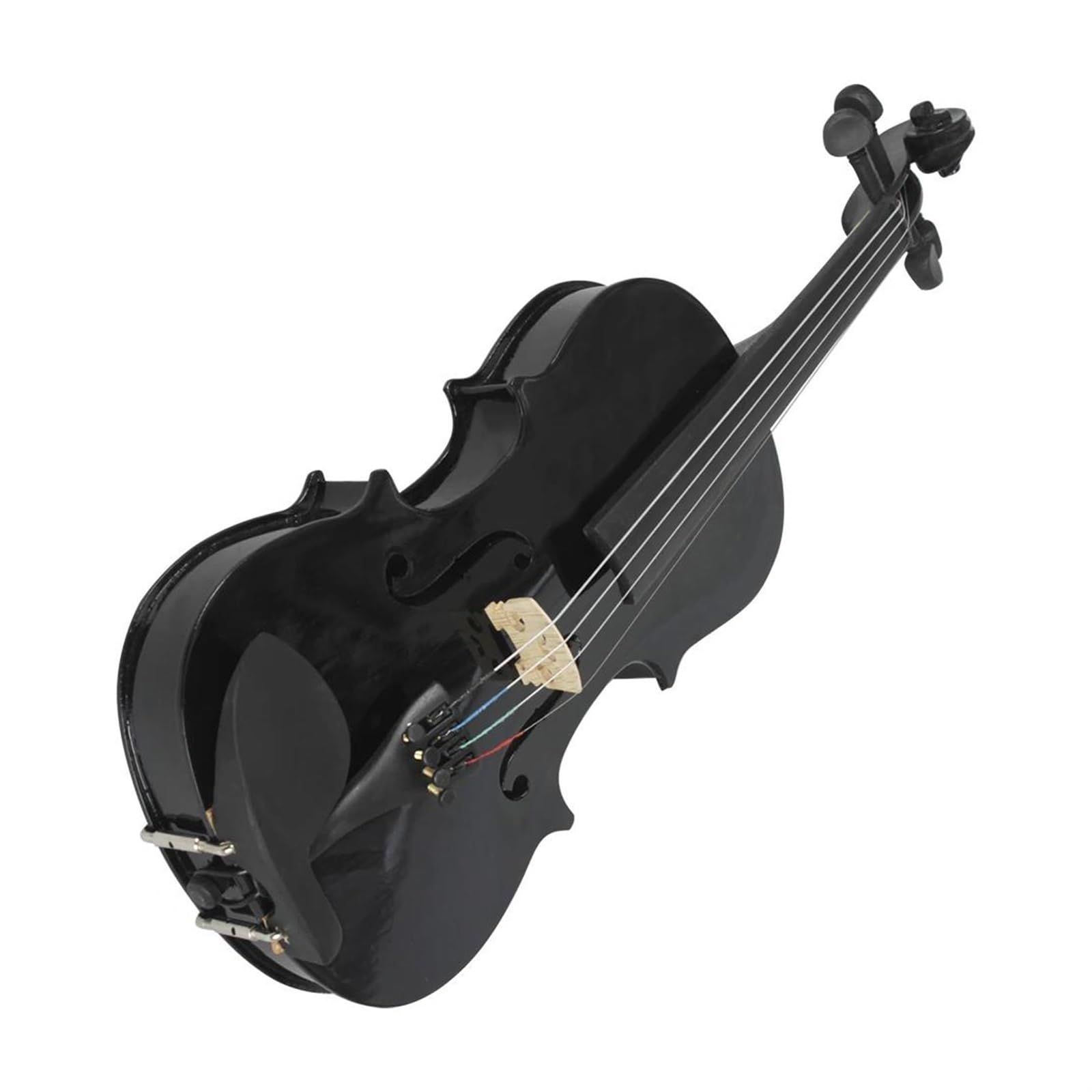 Violino Set Violino acustico nero 1/8 con custodia e arco Accessori per violino per principianti