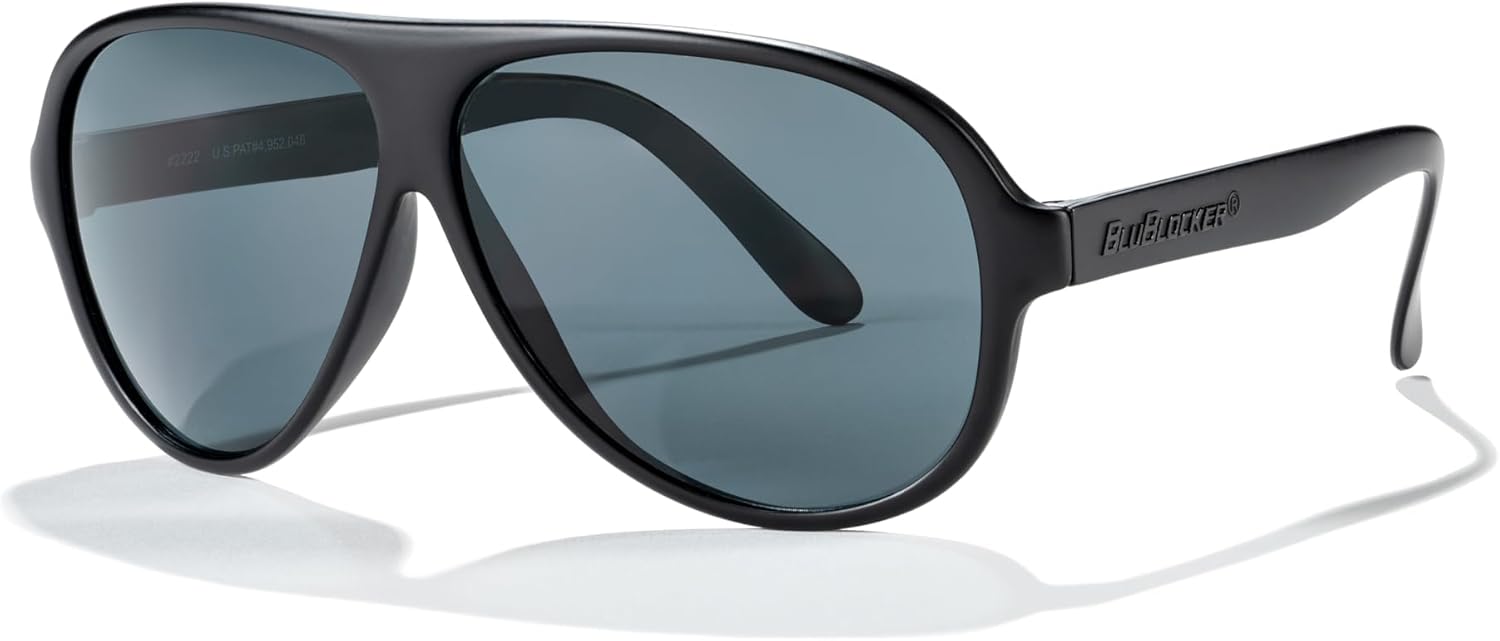BluBlocker Original Aviator Sunglasses | Retro | Blocks 100% of Blue & UV light | For Men & Women | Reduce Glare & Eye Stress