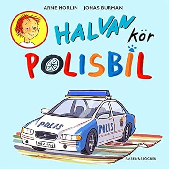 Board book Halvan kör polisbil Book