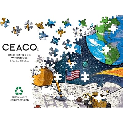 Ceaco - Brian Cook - Butts in Space - Large Piece Jigsaw Puzzle - Relaxing and Fun Activity for Adults