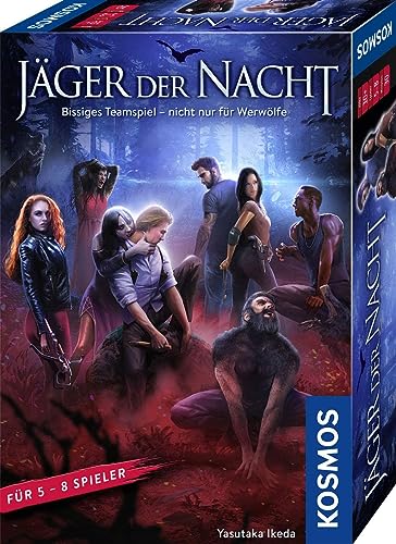 KOSMOS 680046 Jäger der Nacht, bissiges Teamspiel Nicht nur für Werwölfe, Sei Vampir, Werwolf oder Mensch, Party-Spiel für 5 bis 8 Personen, Kartenspiel für Erwachsene und Kinder ab 10 Jahre