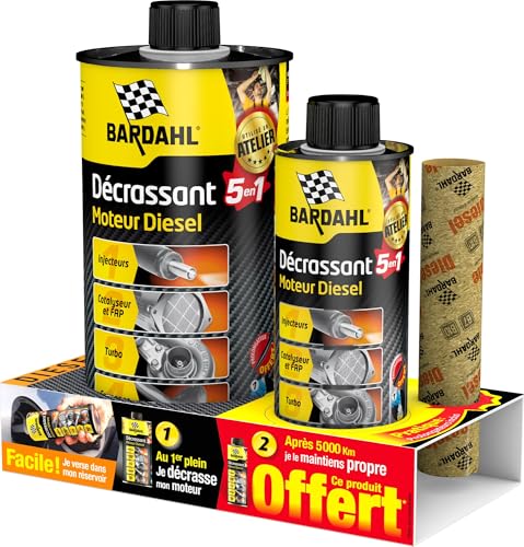 Lot décrassant diesel BARDAHL 1L+300ml offerts (bidon)