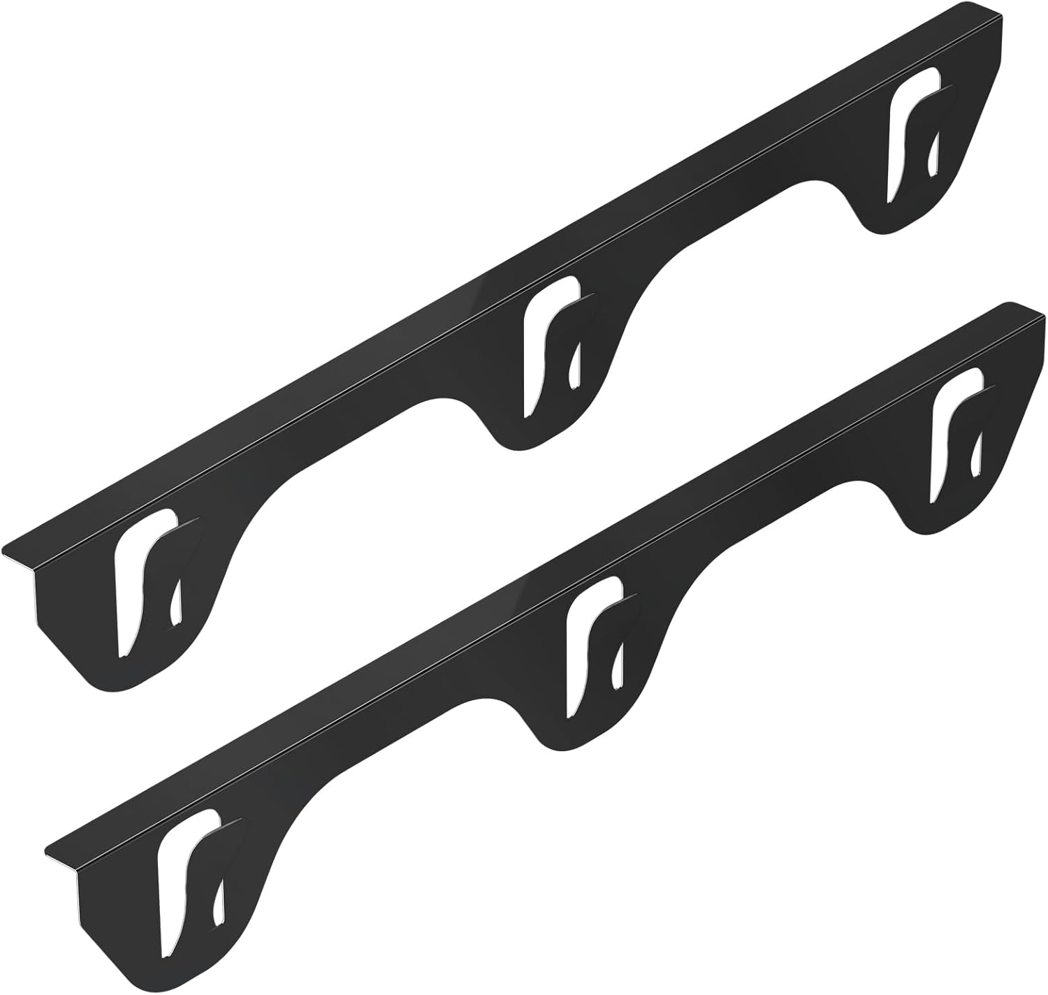 Stove Gap Covers 316 Stianless Steel Stove Gap Filler Oven Side Gap Filler Between Stove and Counter Slide In Range Trim Kit for Kitchen 2 Pack (23.2” Shiny Black) 23.2 inch New Upgarde Shiny Black