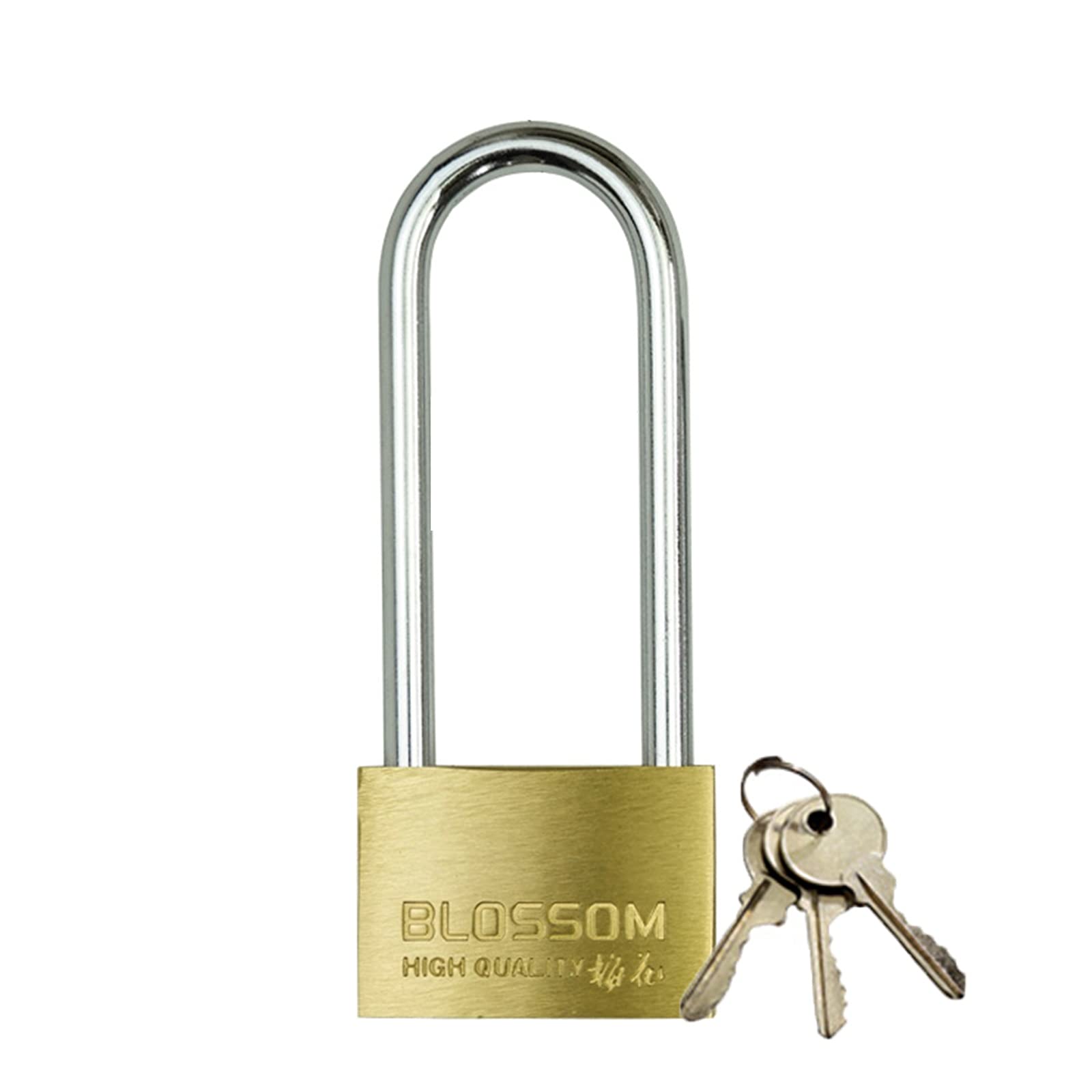 Dhetye Style2 Padlock Brass Key With 3 Keys,Waterproof And Rust-Proof Security Anti-Theft Lock(,55Mm)