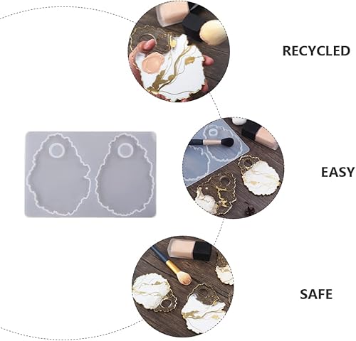 Miniatura 9 de EXCEART Bandeja de joyería 4 piezas anillo pintura de silicona epoxi mezcla cosméticos moldes de bandeja de silicona moldes de resina bandeja de