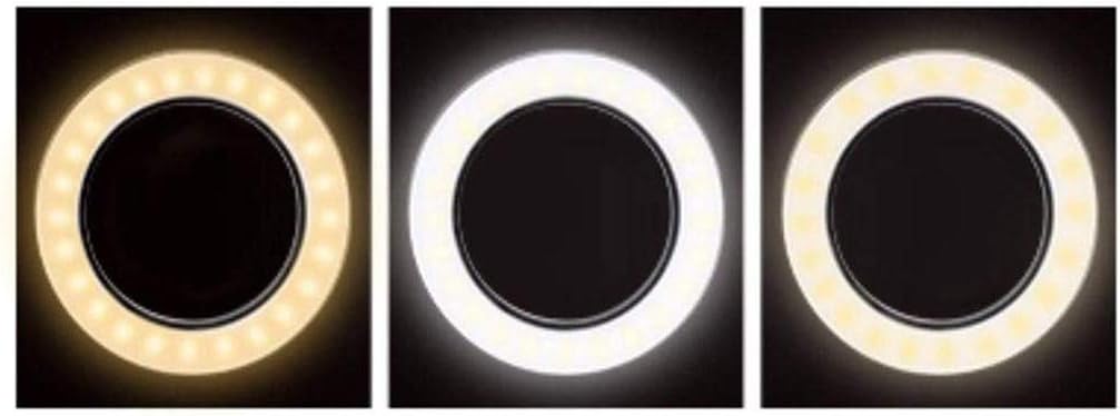 HBJWOV Tripod Light，Phone Holder for Live Stream，Makeup, Dimmable Led Camera Beauty Ringlight for Photography Compatible