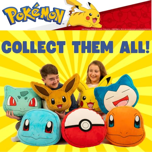 Image of Pokemon Pokeball Decorative Plush Pillow - Anime Bedding Accent for Kids - Super Soft, One Size - (Officially Licensed Product) by Franco