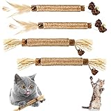 ❤Amplia aplicación: nuestros palitos de hierba gatera son adecuados para moler los dientes de los gatos, aumentar el apetito, escupir bolas de pelo, juguetes para gatos, etc. Pero también preste atención al uso moderado y aumente lentamente la frecuencia y la cantidad