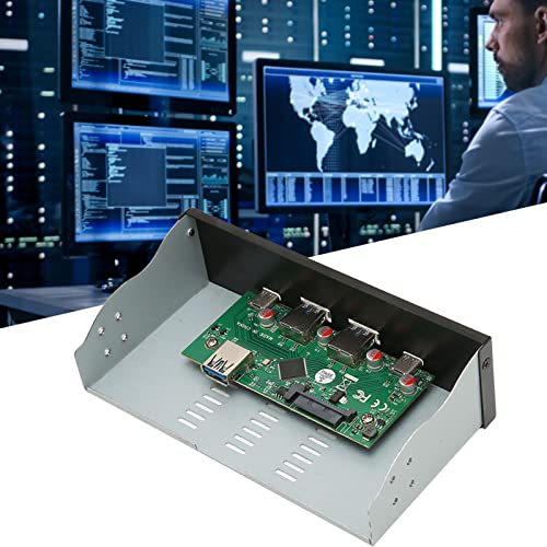 Kosdfoge Usb Front Panel Hub 10Gbps 2 Usb A 2 Usb C Usb 3.1 Gen 2 4 Ports High Performance 5.25In Front Panel Hub For Os X Pc, Supported For Windows,For Os X And For Linu #TOP1