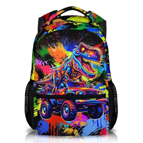 Sharecolor Boys Backpack Dinosaur Backpacks for Kids Toddler School Travel Cool Bookbag Schoolbag for Kindergarten Elementary Primary