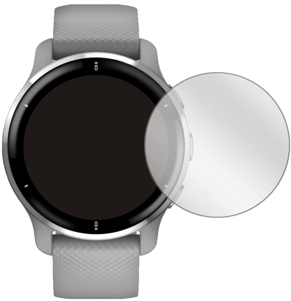Dipos 6X Pellicola Protettiva Per Garmin Fenix 5s Plus (42mm) – Cristallo, Made In Germany, Taglio Laser - 2