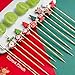 KASESSS 100 Pieces Christmas Decorative Toothpicks with 14 Styles Deco Christmas Cocktail Picks 12 cm Wooden Fruit Picks for Appetizers Fruit Dessert Christmas Party Supplies