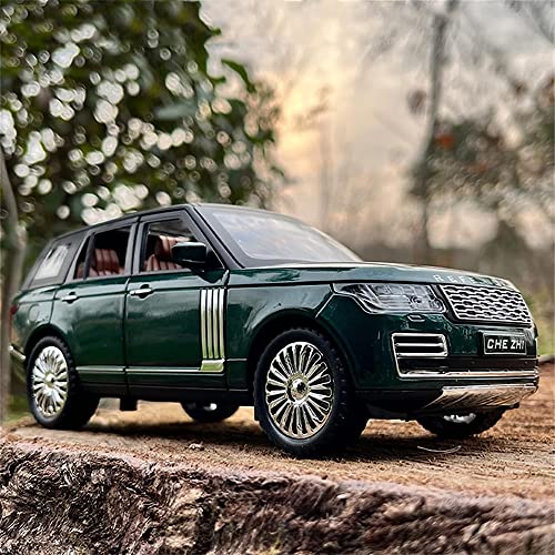 Image of DEUSON ECOM 1:24 Scale Range Rover Sentinel SUV Toy Car for Kids Diecast Metal Cars Openable Door Toy Car with Sound Light Pullback Openable Door, Black