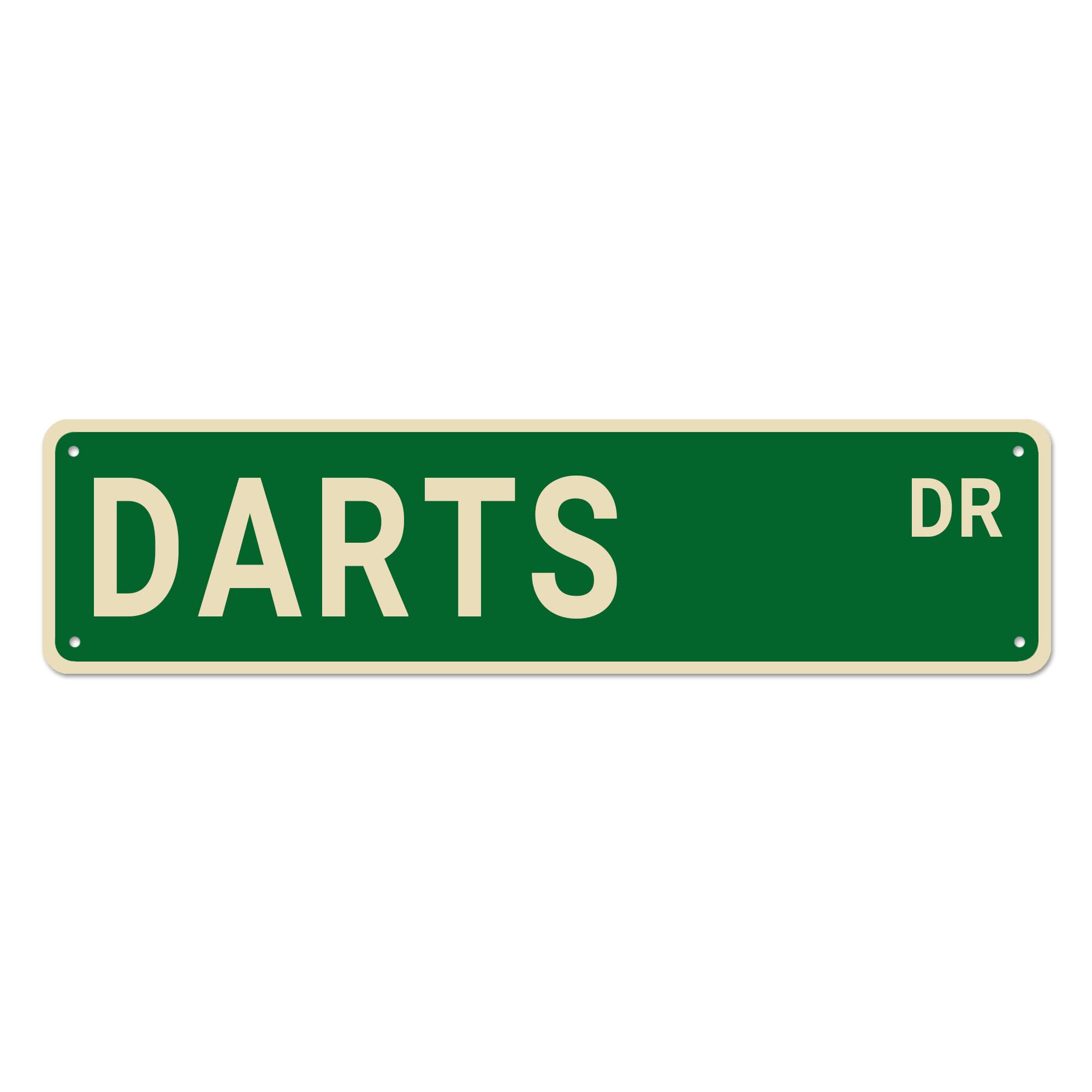 Darts Street Signs, Darts Decor Darts Sign Darts Gift, Wall Decor for Home/Kitchen/Man Cave, Quality Metal Signs 16x4 Inch