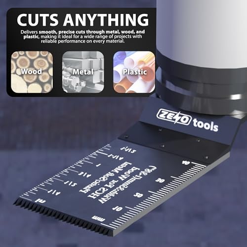 ZENO 40mm Multi Tool Blades 20PCS | Universal Oscillating Saw Blades | Professional Wood Metal Cutter | Quick Release for Fein Multimaster, Ryobi, Milwaukee, Bosch, Dremel, Dewalt, Rockwell 6 ZENO 40mm Multi Tool Blades 20PCS | Universal Oscillating Saw Blades | Professional Wood Metal Cutter | Quick Release for Fein Multimaster, Ryobi, Milwaukee, Bosch, Dremel, Dewalt, Rockwell - Image 6