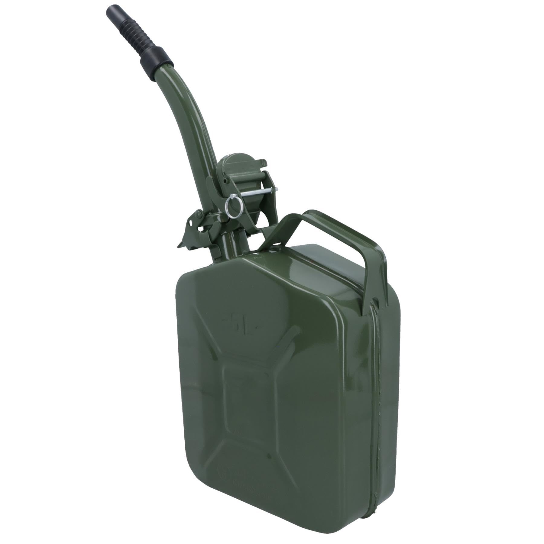 20L carburante in metallo Jerry Portalattine contenitore flessibile + beccuccio