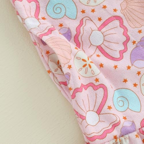 Image of Socutebabe Toddler Girl Swimsuit Cover Up Kids Beach Dress Bow Print Long Sleeve Hooded Bathing Suit Towel Coverup Swimwear