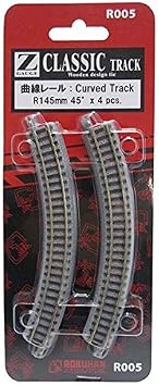 Rokuhan R005 Z Scale Curved Track R145 45 Degree z Scale Track