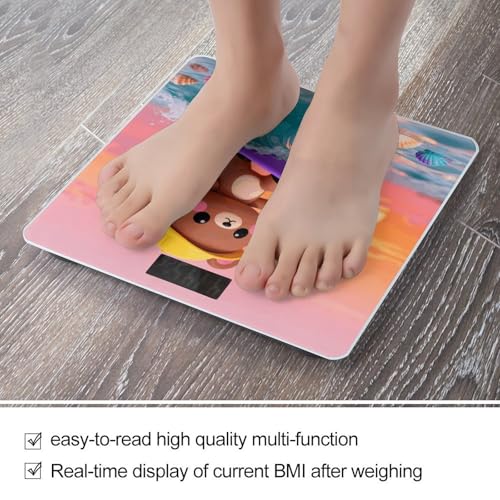 Báscula Digital de Baño Surfing Bear Precisa y Estable miniatura 5