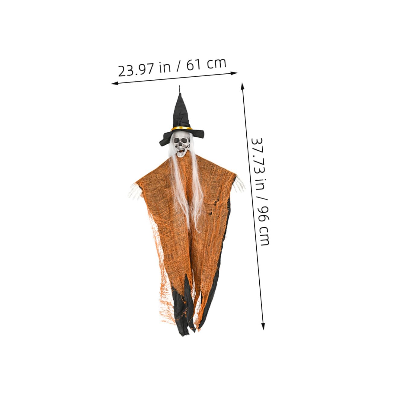 Alipis 2pezzi Scheletro Halloween Decorazione Appesa Design Realistico per Oggetti di Scena Esterni per Cortili Patî e Prati Facile da Appendere e Riporre