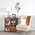 Stratton Home Decor S02369 Tricolor Flower Wall Decor, 19.25 W x 1.50 D x 30.00 H, Multi